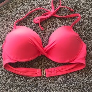 Pink bikini top sz M